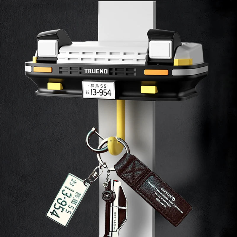 Lightweight Car Headlight Key Holder - ABS Wall Key Hook for Small Entryways and Rented Hallways, Everstock
