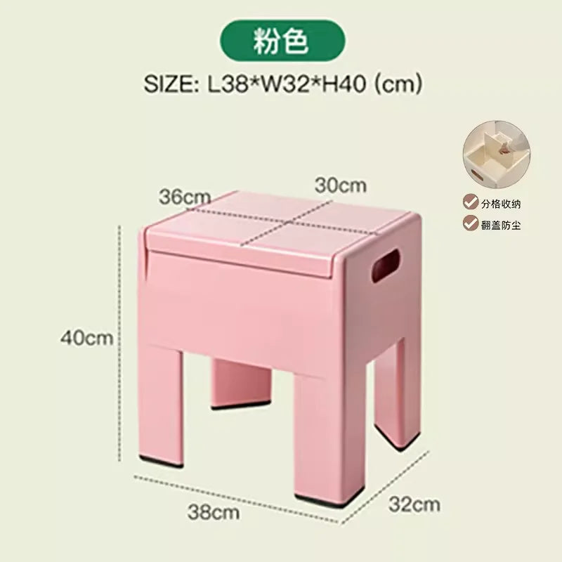 Narrow Storage Ottoman - Plastic Entryway Shoe Bench with Hidden Compartment, 100kg Load Capacity for Hallways, Everstock
