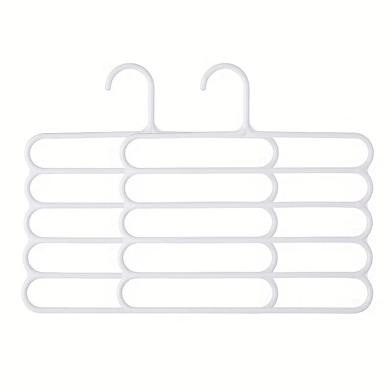 Multi-Tier Pants Hanger - Space-Saving Closet Organizer Rack for Trousers, Jeans, Scarves and Ties, Bedroom Wardrobe, Everstock