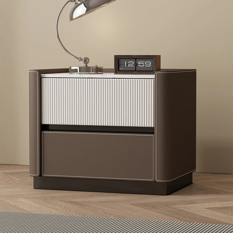 Bedside Nightstand with Storage - Minimalist Modern Bedroom Side Table, 45 x 40 x 50 cm, No Assembly Required, Everstock