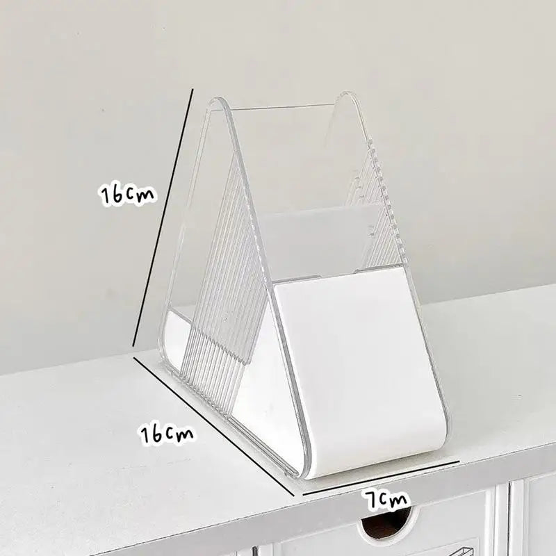 Clear Desk Organizer - Multi-Compartment Slots for Pens & Writing Instruments in Home & Office, Everstock