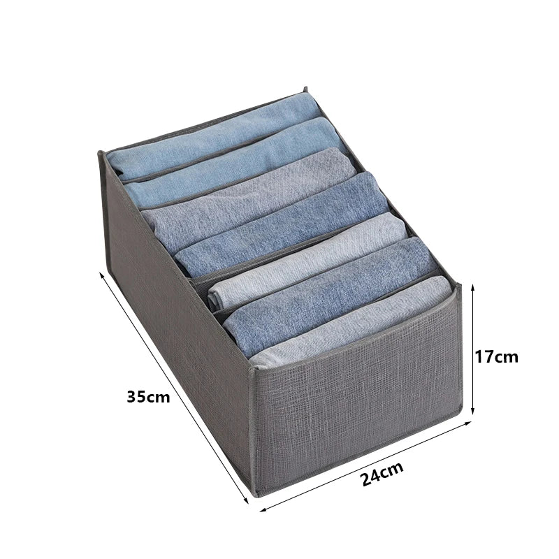Closet Clothes Organizer Box - Cabinet Drawer Storage for Pants, Jeans, T-Shirts & Underwear, Everstock