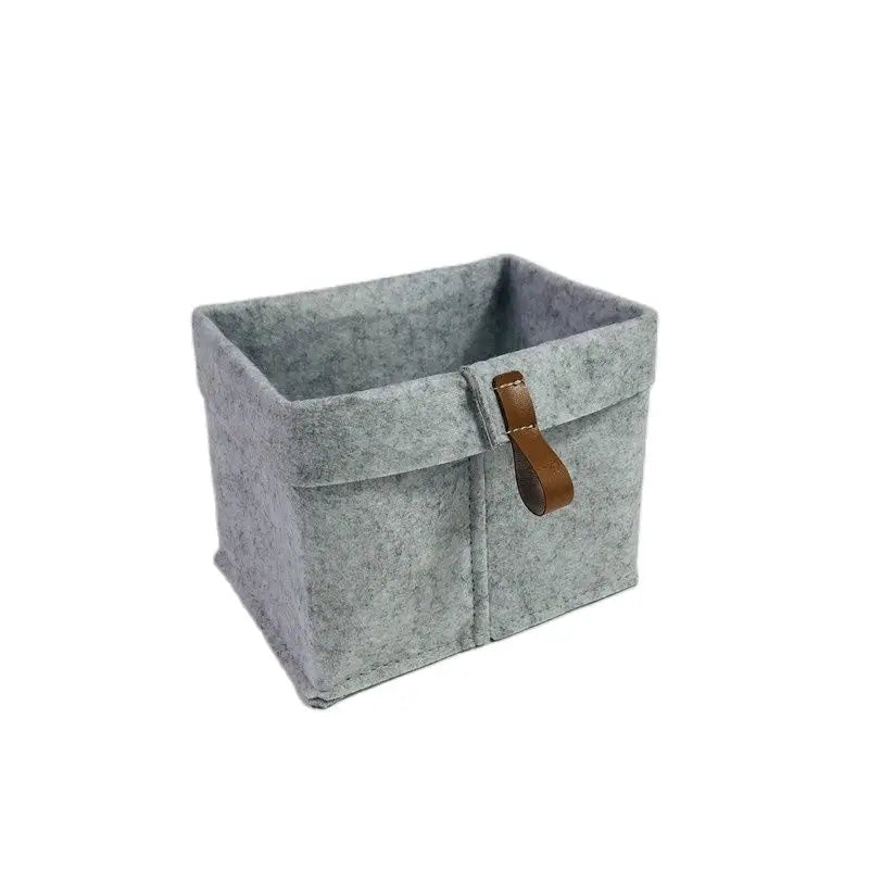 Felt Storage Basket - Nordic Fabric Sundries and Laundry Bin for Living Room, Bedroom & Nursery, Everstock