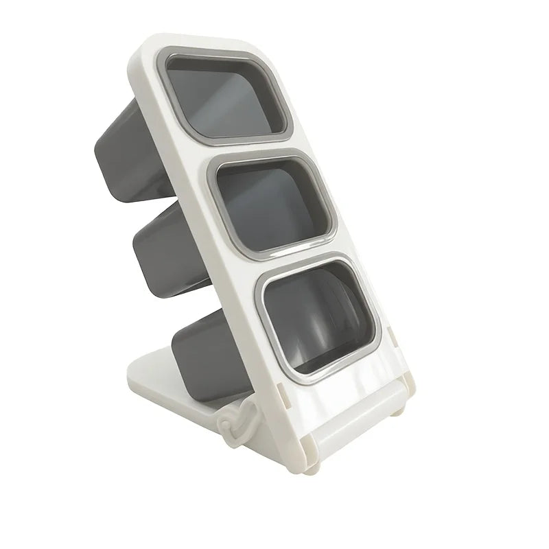 Large-Capacity Pen Holder Desk Organizer - Oblique Plastic Pencil Storage Box for Stationery, Brushes and Makeup, Everstock