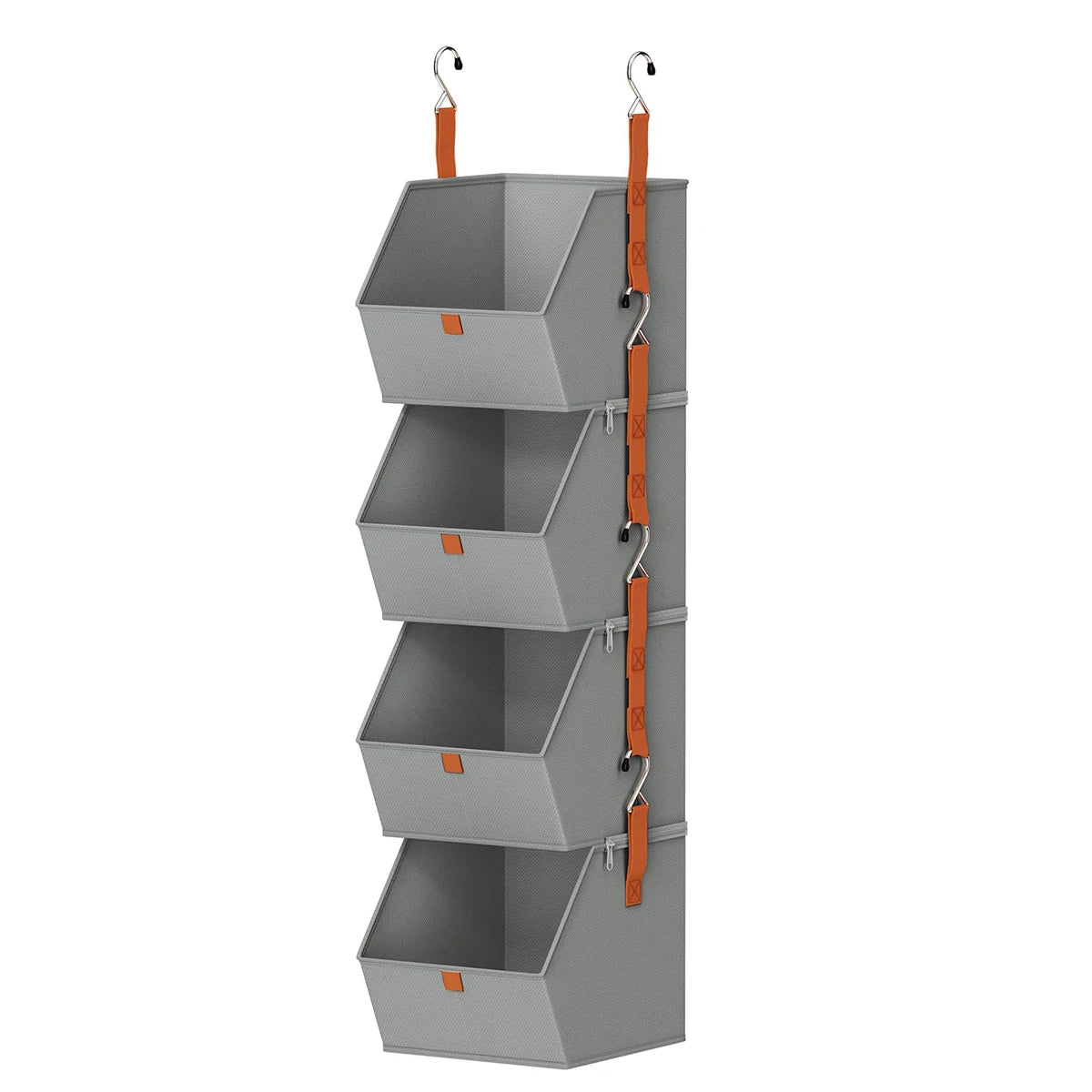 Hanging Wardrobe Shelves - Non-Woven Fabric Closet Organizer for Sweaters, Bags and Folded Clothes on the Rail, Everstock