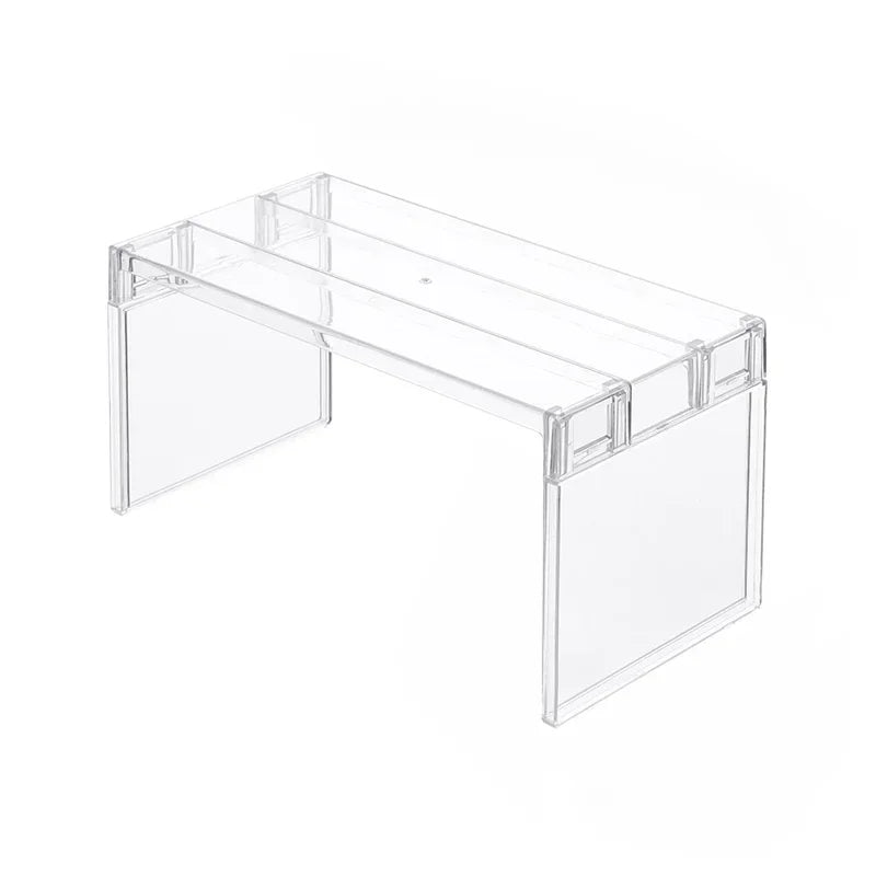 Expandable Cabinet Divider - Clear Waterproof Spice and Plate Organizer for Kitchen & Bathroom, Everstock