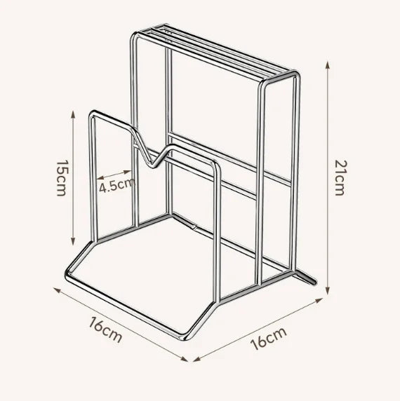 Knife Block Organizer - Countertop Rack with Cutting Board Slot and Utensil Storage, Kitchen, Everstock