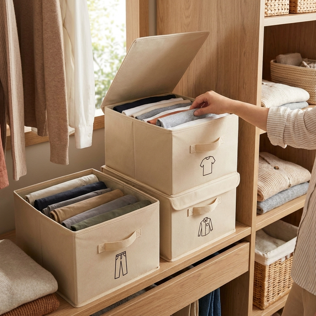 Closet Wardrobe Organizer Box