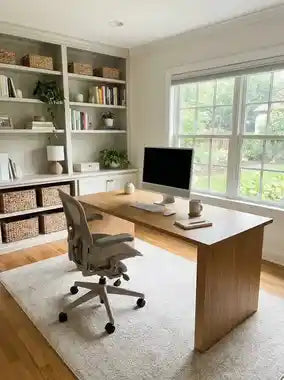 Home office storage and organization