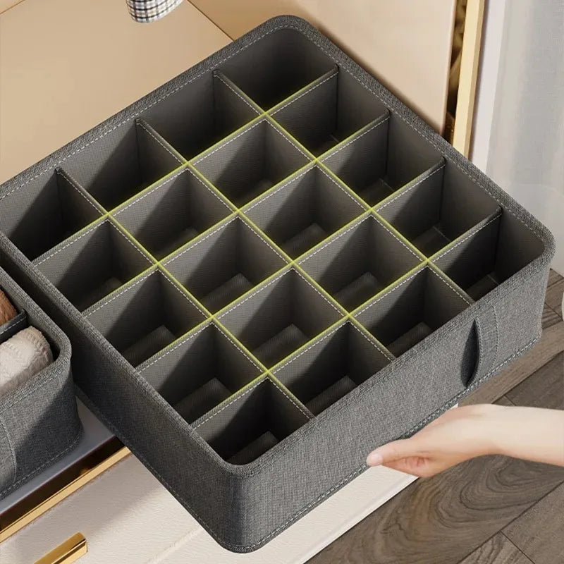 Underwear Drawer Organizer - Non-Woven Fabric Compartment Box for Socks, Bras and Wardrobe Storage, Everstock