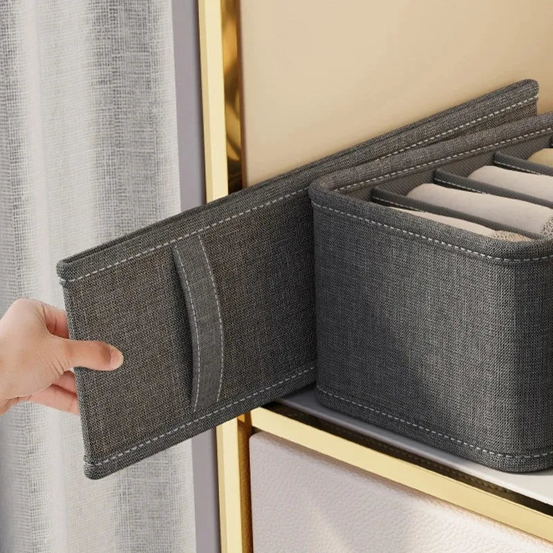 Underwear Drawer Organizer - Non-Woven Fabric Compartment Box for Socks, Bras and Wardrobe Storage, Everstock