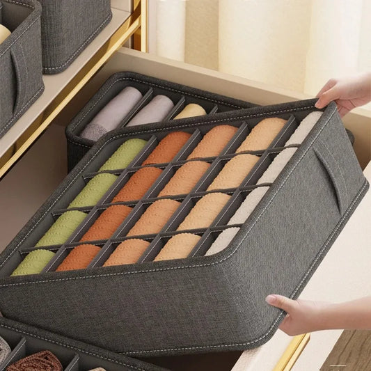 Underwear Drawer Organizer - Non-Woven Fabric Compartment Box for Socks, Bras and Wardrobe Storage, Everstock
