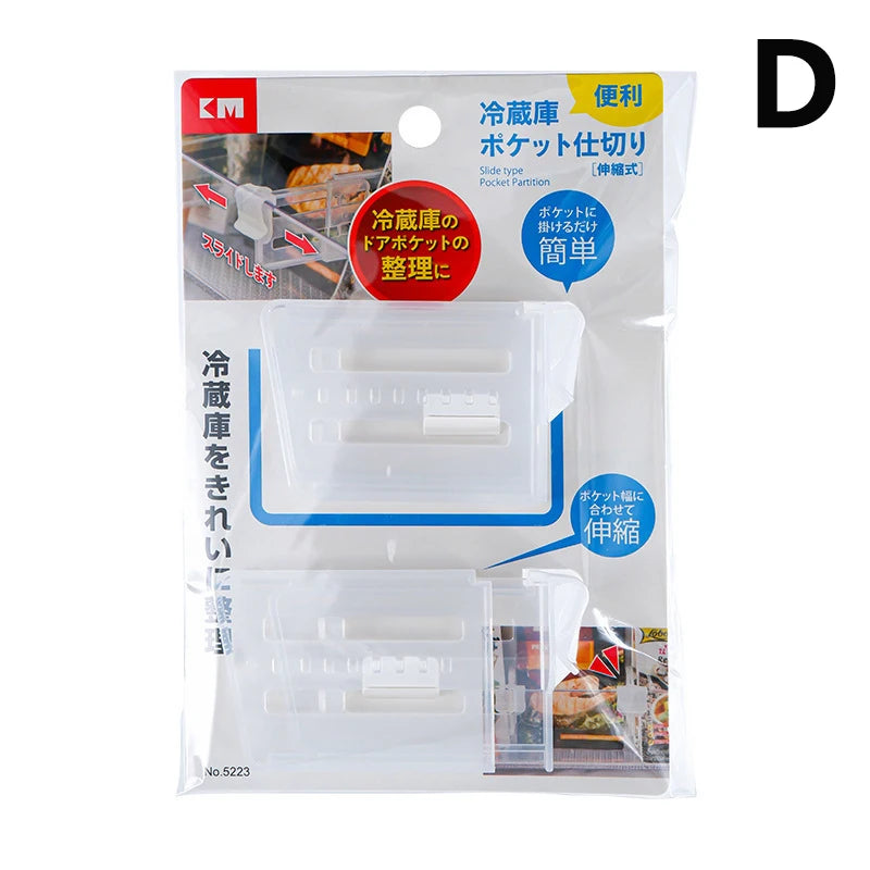 Fridge Door Storage Rack - Clip-On Clear Organizer Shelf for Sauce Packets & Small Items, No Tools, Everstock
