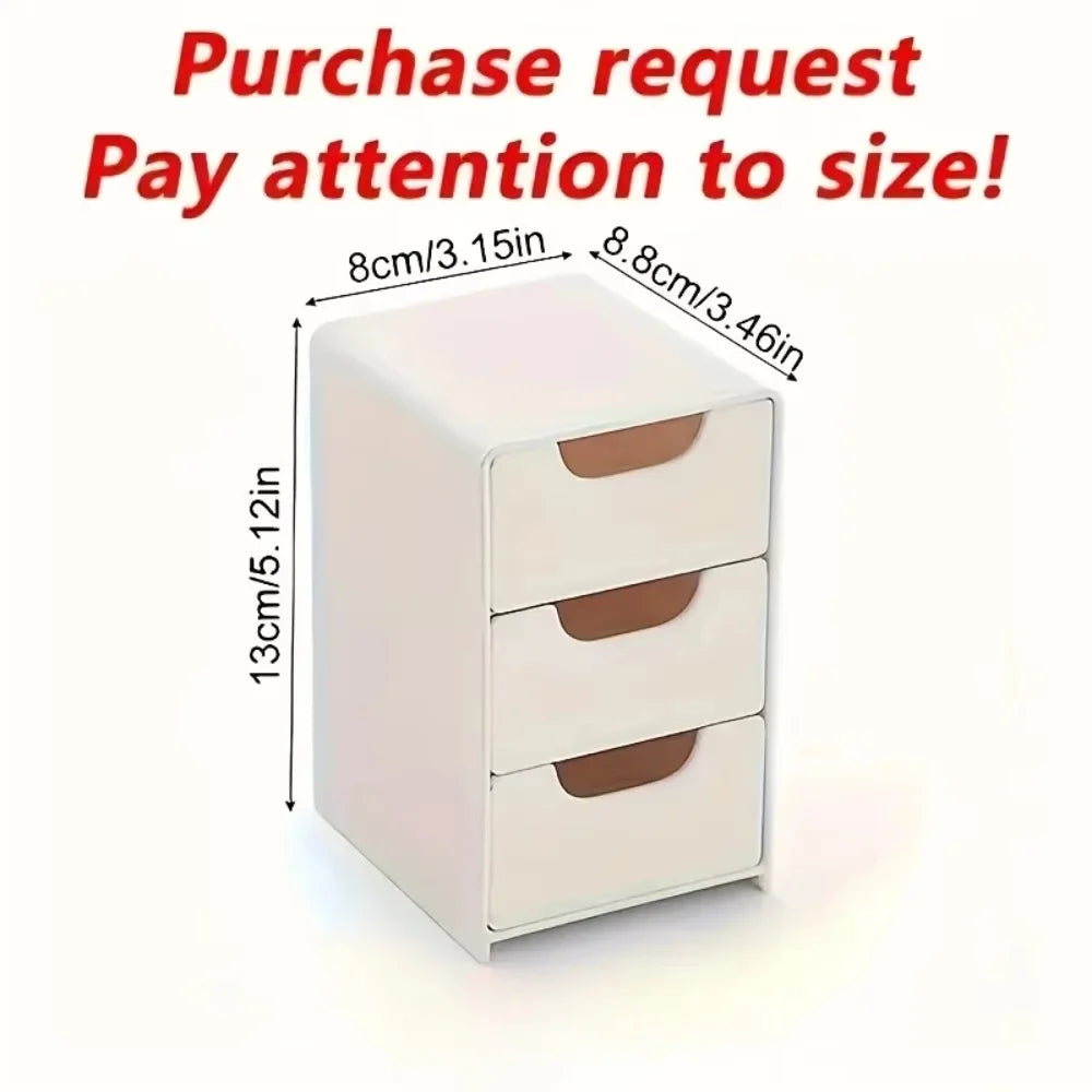 Desk Organizer with Drawers - Tiered Plastic Divider Box for Office Supplies, Jewelry and Cosmetics, Everstock