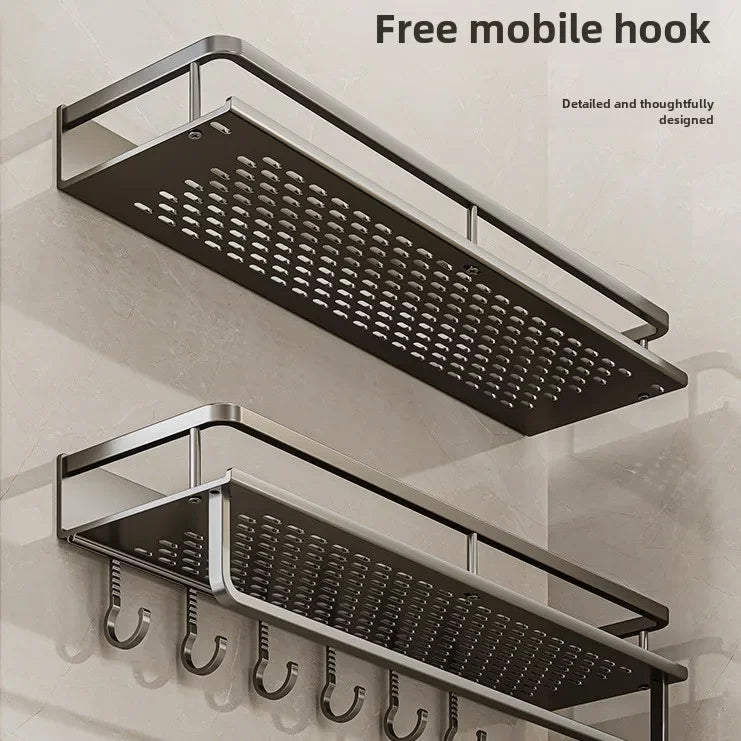 Non-Perforated Wall Storage Rack - Shower Gel Holder for Washbasin & Hand Washing Area, Everstock