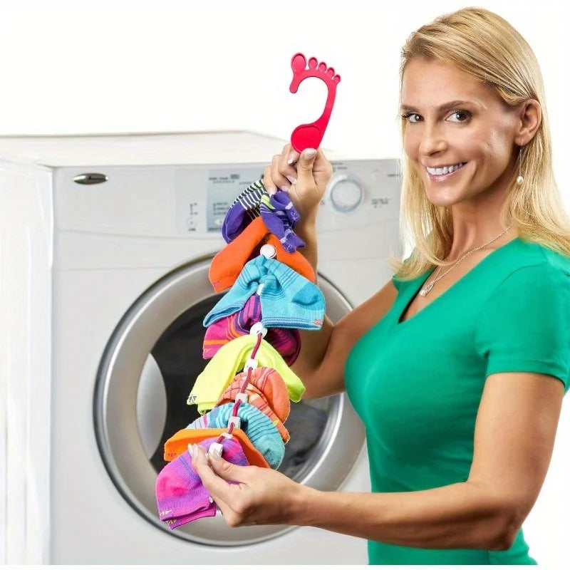 Sock & Hosiery Drying Hanger - Multi-Hook Organizer for Laundry Room & Closet Storage, Everstock