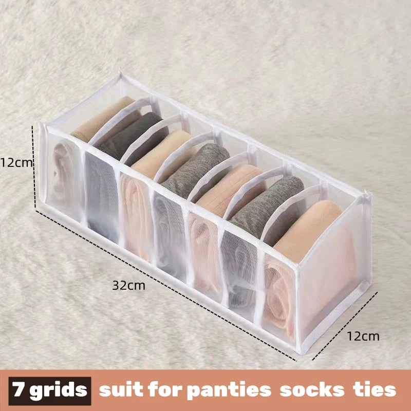 Drawer Divider Organizer Box - Storage for Underwear, Socks, Bras, Ties & Scarves, Wardrobe Clothes, Everstock