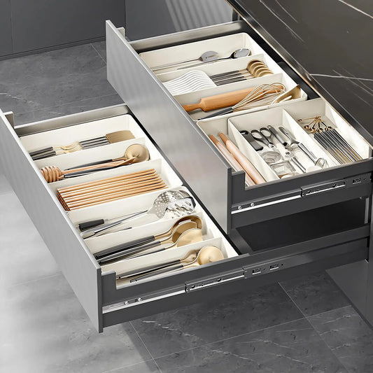 Expandable Cutlery Tray - Adjustable Kitchen Drawer Organizer for Spoons, Forks & Knives, 10.5-20.9 in, Everstock