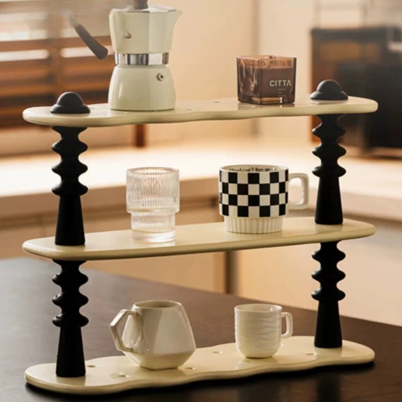 Cabinet Shelf Riser - Freestanding Plastic Counter Shelf for Kitchen Cupboards, Dorm Rooms and Bathrooms, Everstock