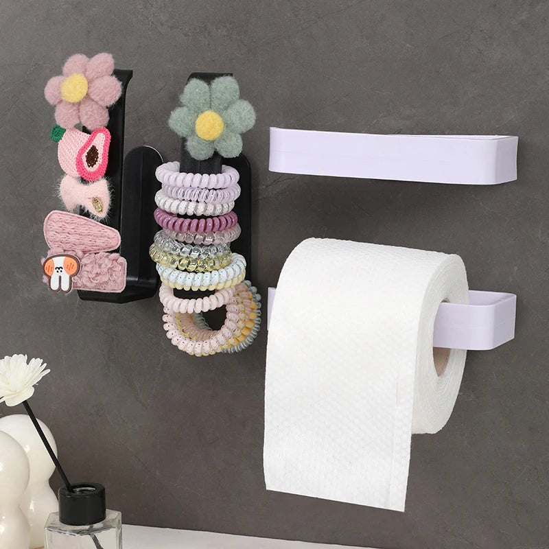 Multifunctional Towel Rack - Wall Shelf with Cloth Hanging Bar for Bathroom Storage, Everstock