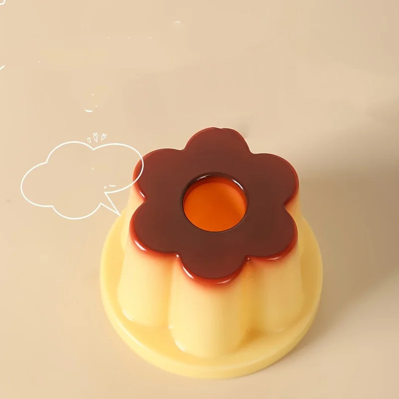 Novelty Pen Holder - Pudding Shape Desk Organizer Cup for Pens, Pencils and Brushes, Home Office Desk, Everstock