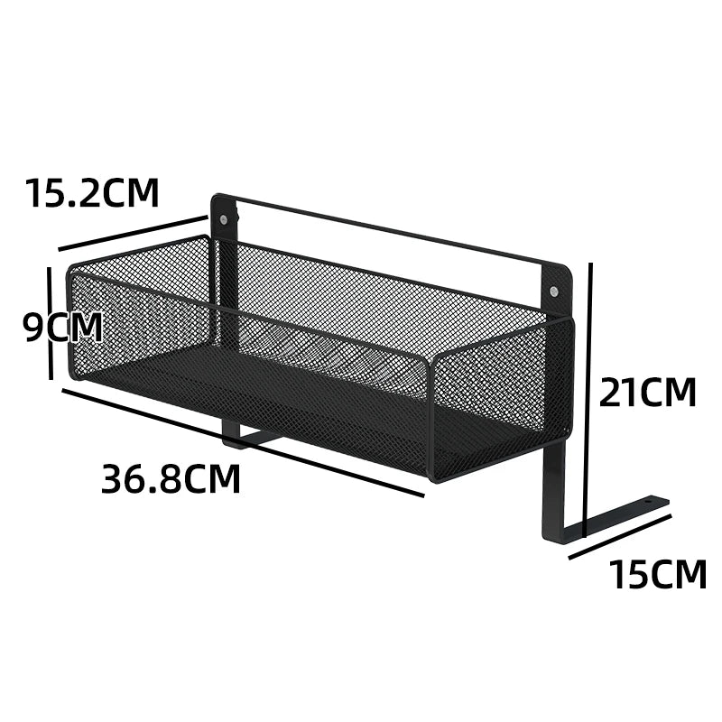 Bedside Storage Rack - No-Drill Bed Mounted Basket for Phones, Books and Bunk Beds, Everstock