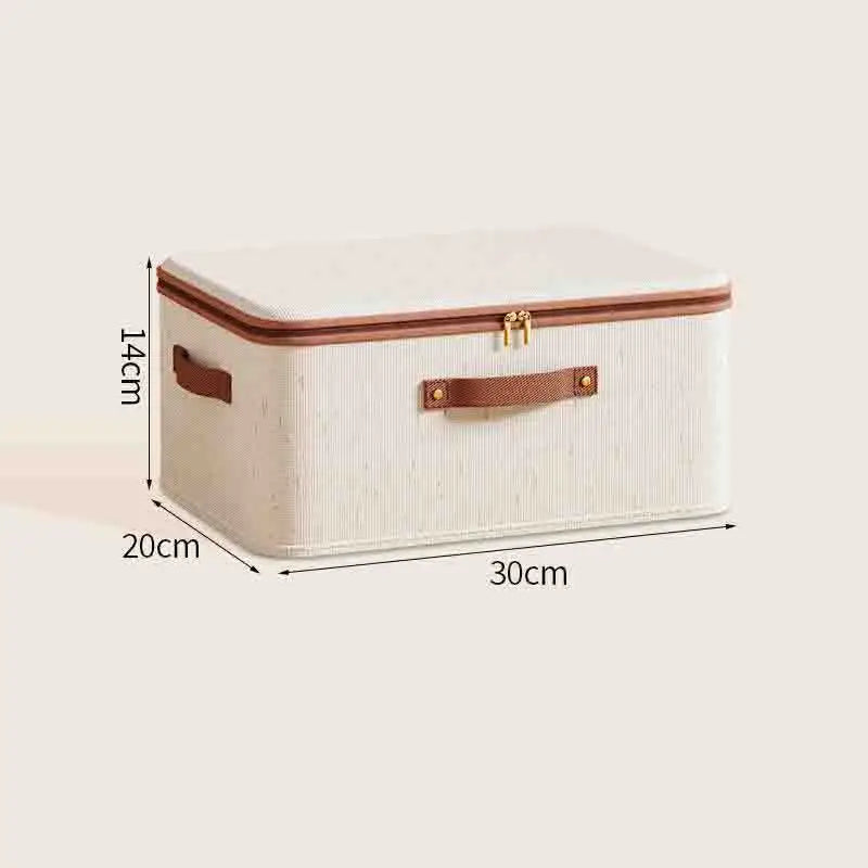 Clothing Storage Bags with Zipper - Non-Woven Linen-Cotton Closet Organizer for Bedding, Sweaters and Seasonal Clothes, Everstock