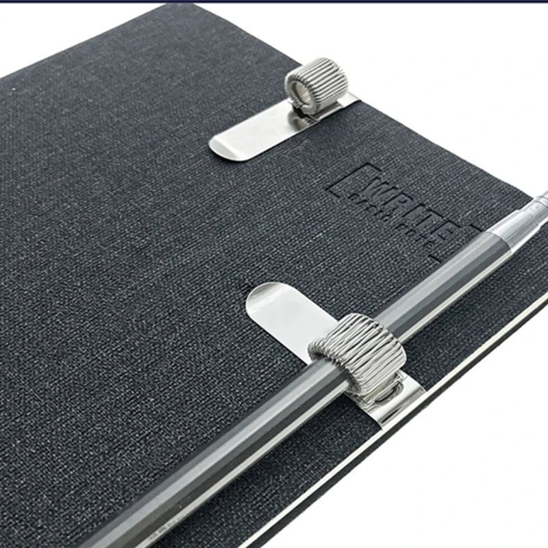 Metal Pen Holder Clip - Expandable Pen Loop for Notebooks, Planners and Clipboards, Rust-Resistant, Everstock