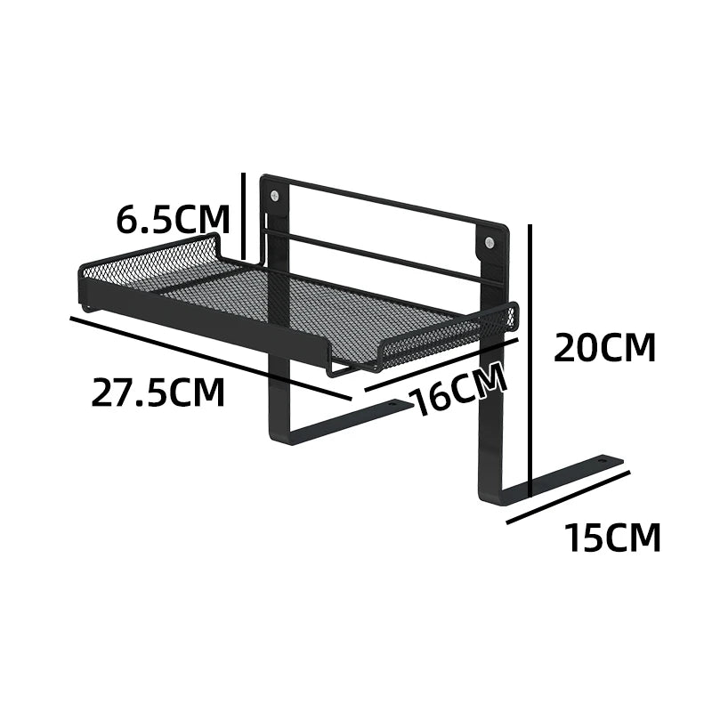 Bedside Storage Rack - No-Drill Bed Mounted Basket for Phones, Books and Bunk Beds, Everstock