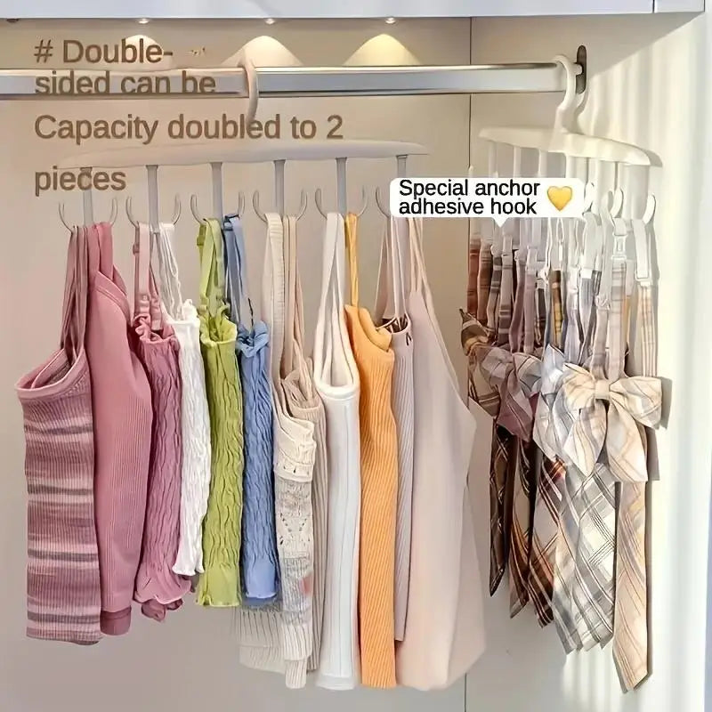 12-Hook Rotating Closet Organizer - Space-Saving Hanger for Ties, Belts & Accessories, Everstock