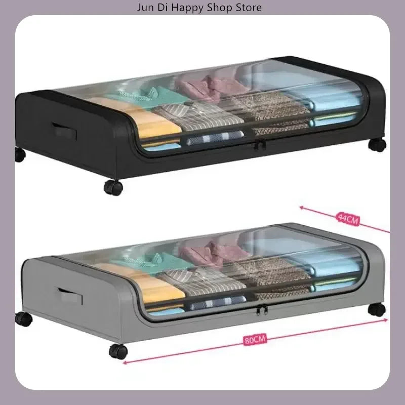 Under-Bed Storage Drawer with Wheels - Dust-Proof Rolling Box for Clothes and Shoes, Bedroom, Everstock