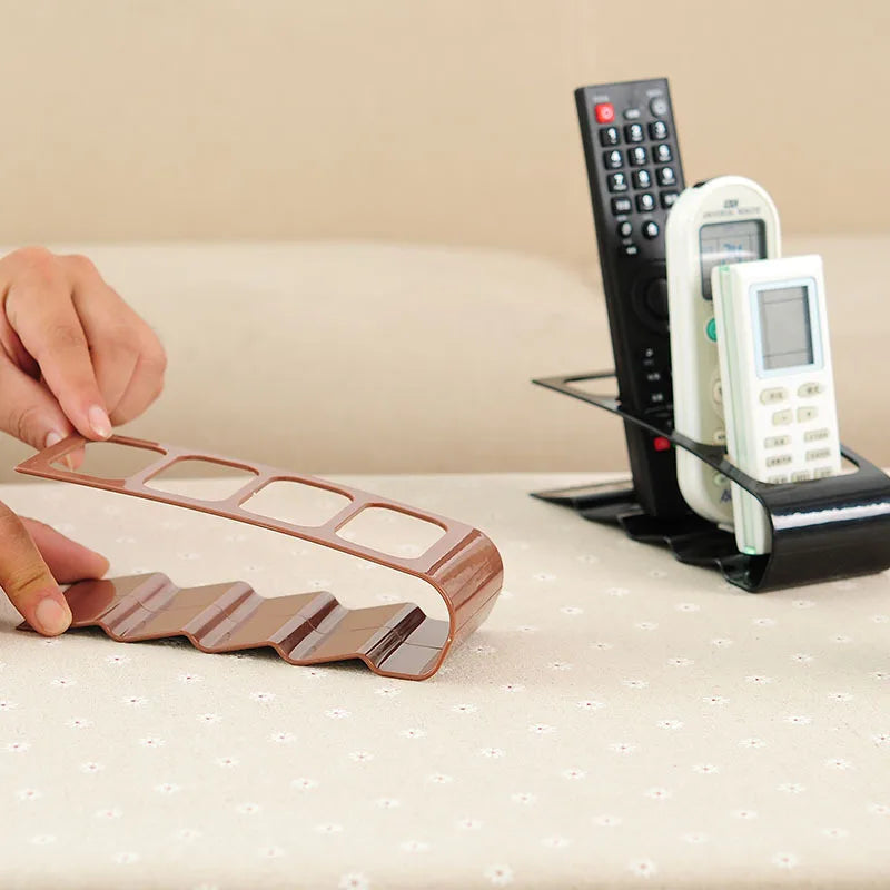 Remote Control Organizer - 4-Compartment Desktop Caddy for Living Room & Office Storage, Everstock