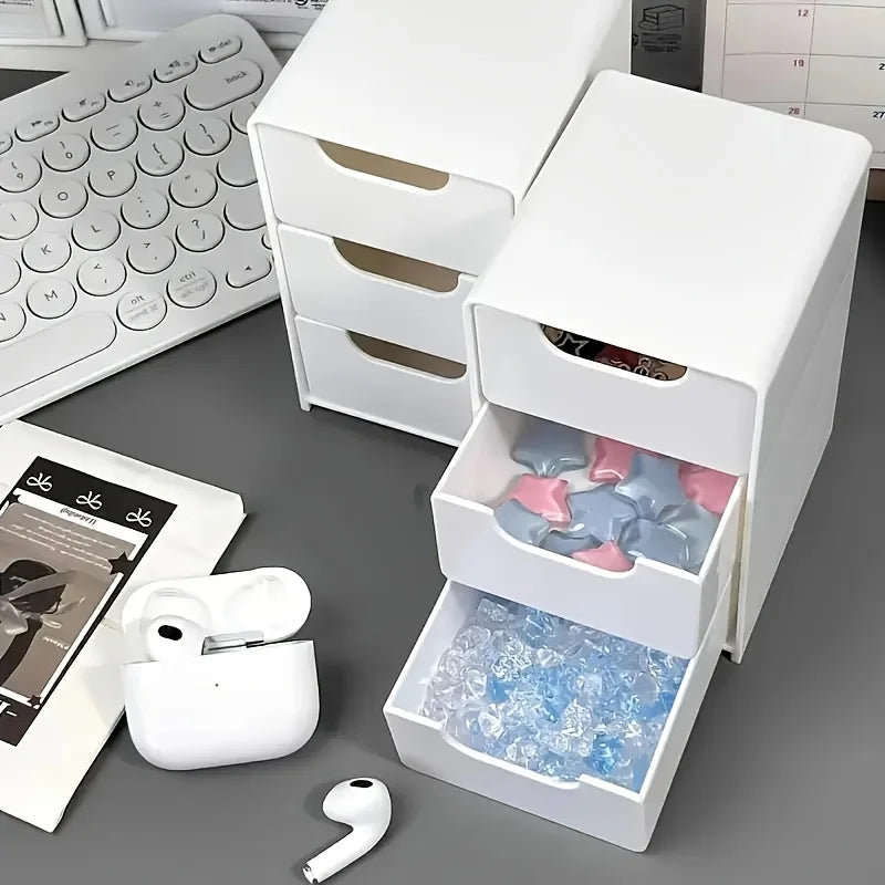 3-Tier Desk Organizer with Drawers - Portable Divider Box for Office Supplies, Jewelry & Cosmetics, Everstock