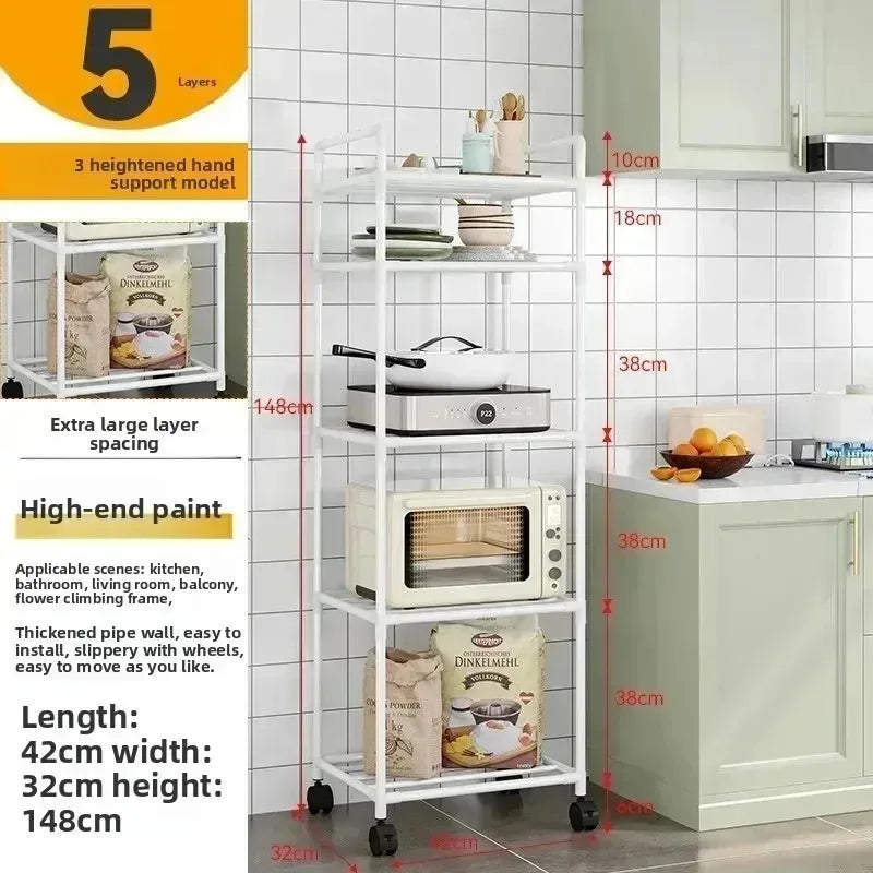Rolling Kitchen Storage Cart - Multi-Tier Mobile Organizer Trolley for Kitchen, Pantry & Bathroom, Everstock