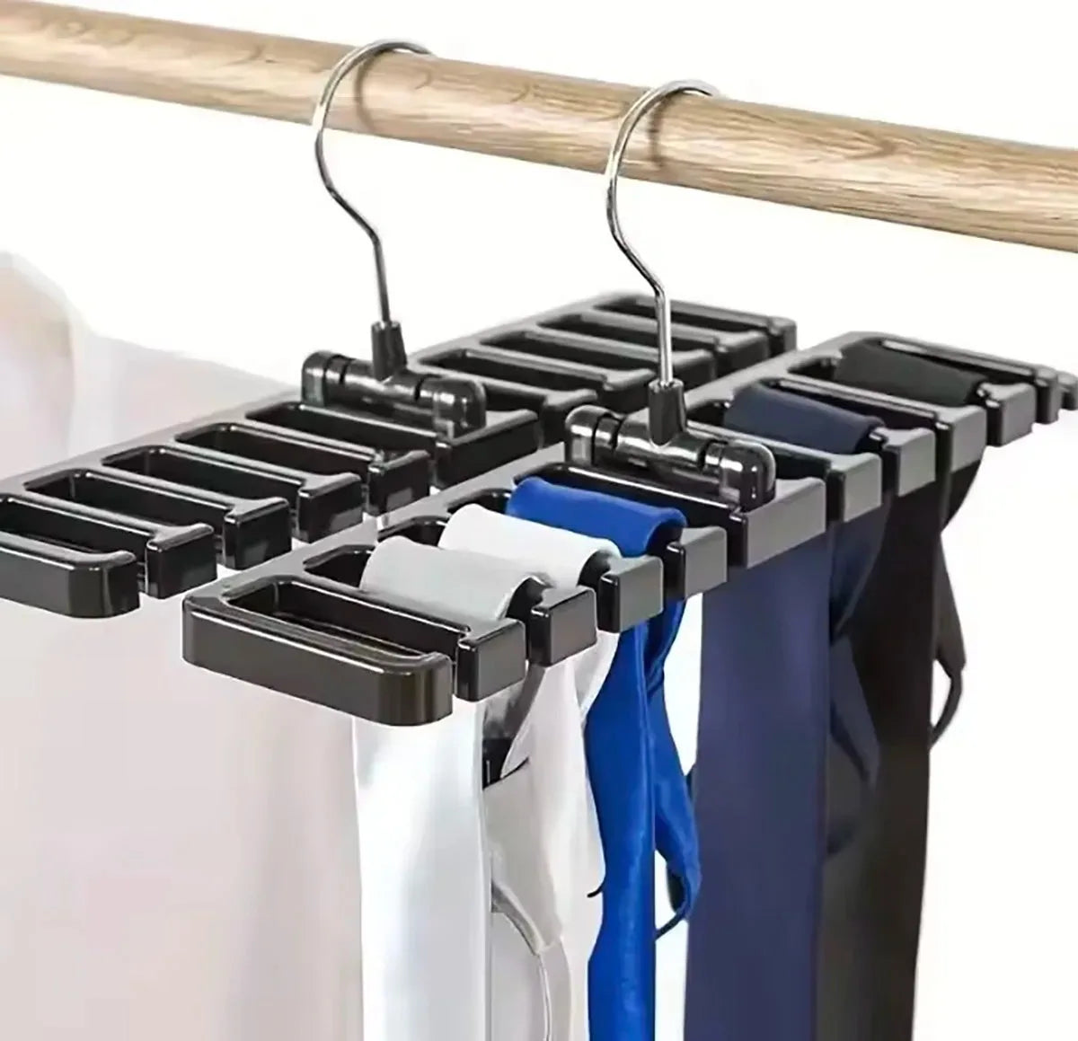 Wardrobe Belt & Scarf Organizer - Multi-Hook Hanger for Closet Accessory Storage, Everstock