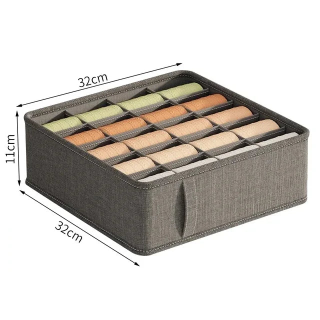 Drawer Organizer Divider Box - Non-Woven Fabric Compartment Storage for Socks, Underwear & Closet, Everstock