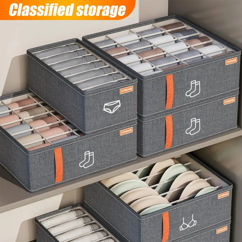 Drawer Storage Organizer Set - Compartment Boxes for Socks, Bras & Underwear in Dressers, Everstock