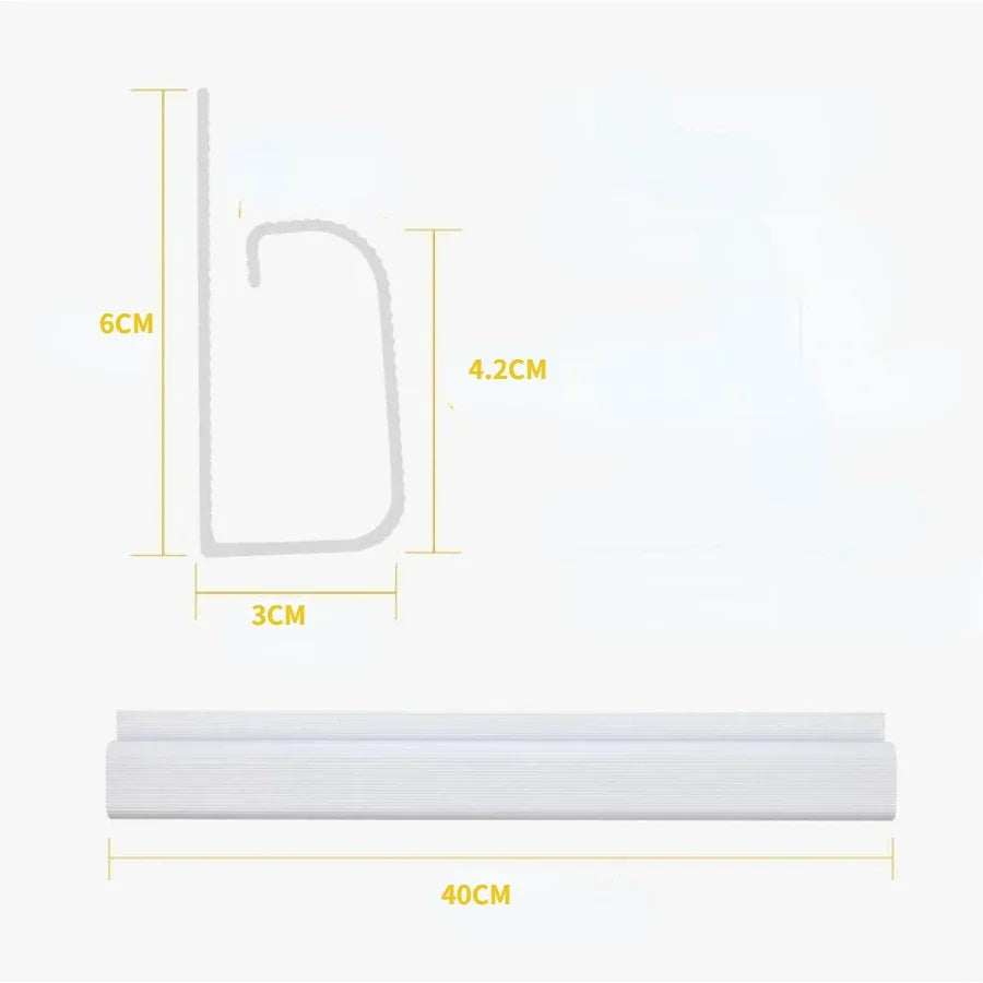 J-Channel Cable Raceway - Self-Adhesive PVC Under-Desk Cord Organizer for Desks and TV Walls, Everstock