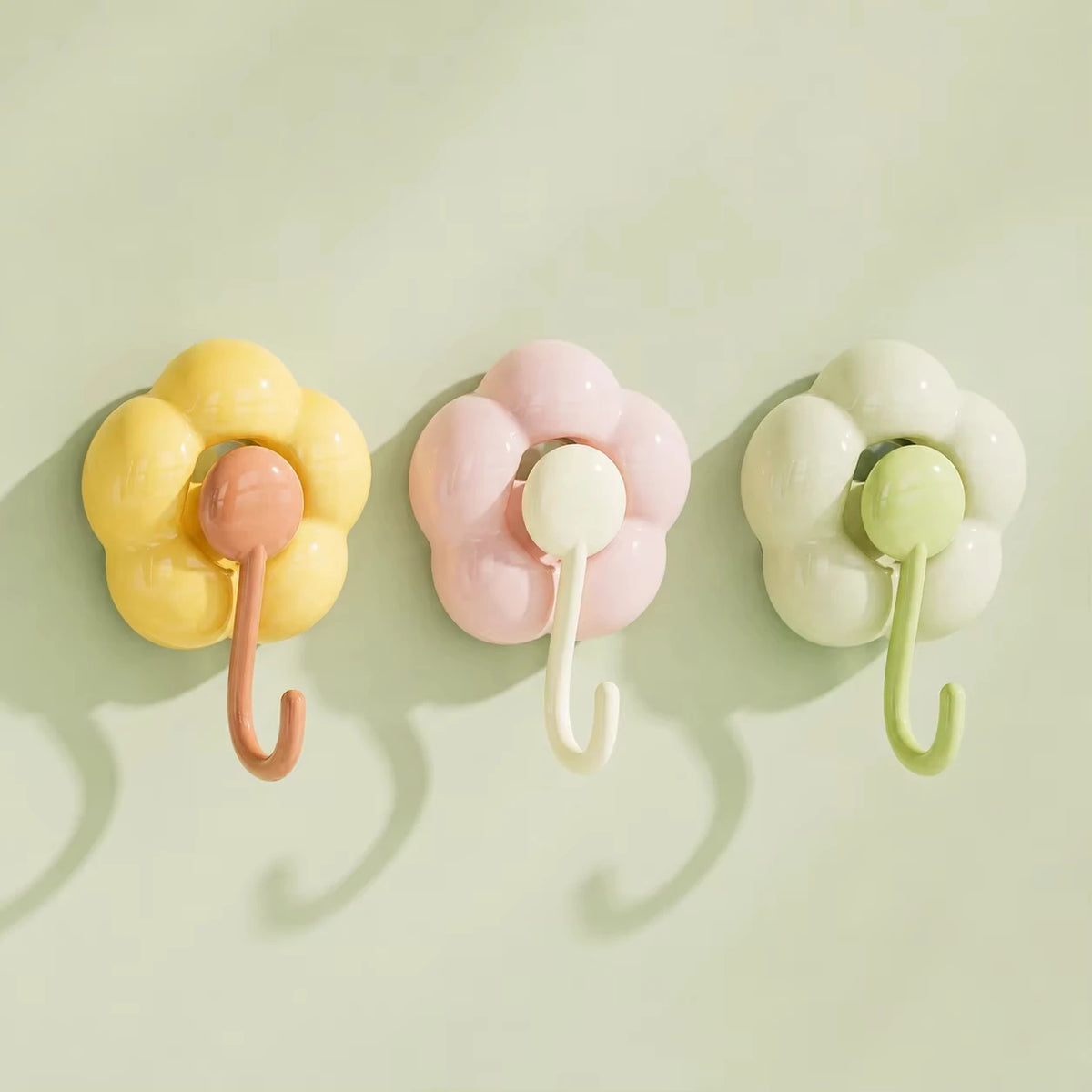 Sunflower Suction Cup Hook - No-Drill PVC Wall Hook for Kitchen, Bathroom and Living Room Tiles, Everstock