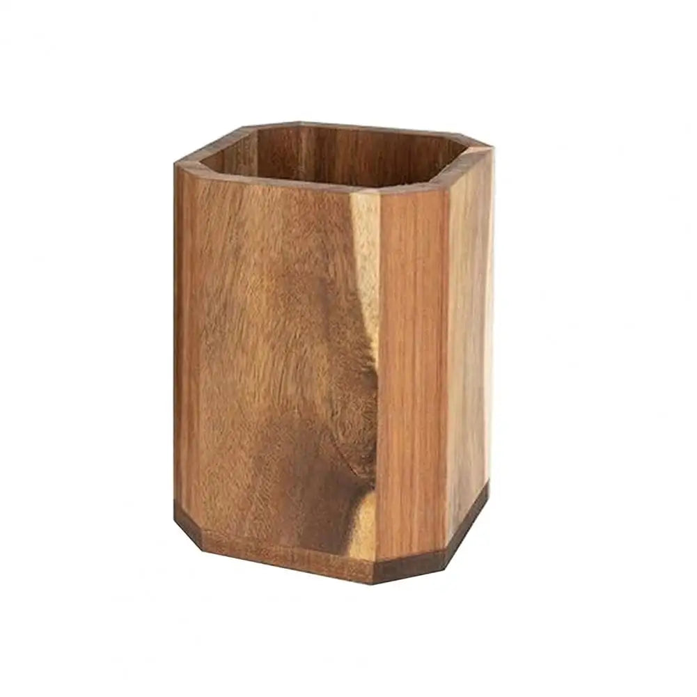 Rotating Utensil Holder - 360-Degree Wooden Countertop Organizer for Spatulas, Spoons & Ladles, Everstock