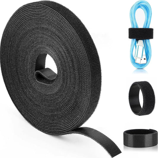 Reusable Cable Ties - Tearable Roll Cord Organizer Straps for Chargers, Desk Leads and Travel, Everstock
