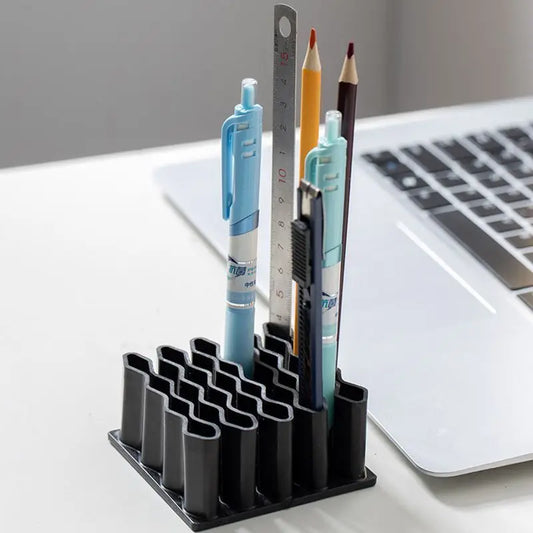 Compartment Desk Organizer - Sectioned Storage Stand for Pens, Tubes and Small Supplies, Trimmable, Everstock