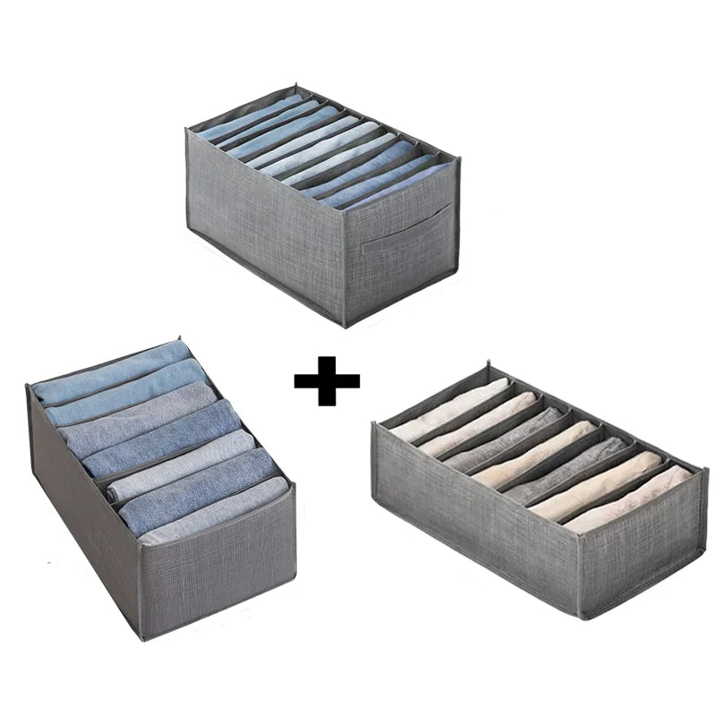 Closet Clothes Organizer Box - Cabinet Drawer Storage for Pants, Jeans, T-Shirts & Underwear, Everstock