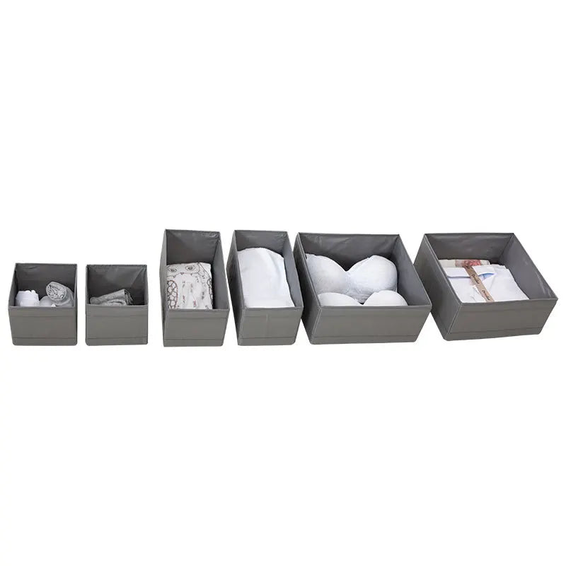 Foldable Underwear Organizer Box - Drawer & Cabinet Dividers for Bras, Socks & Pants, Bedroom Wardrobe, Everstock