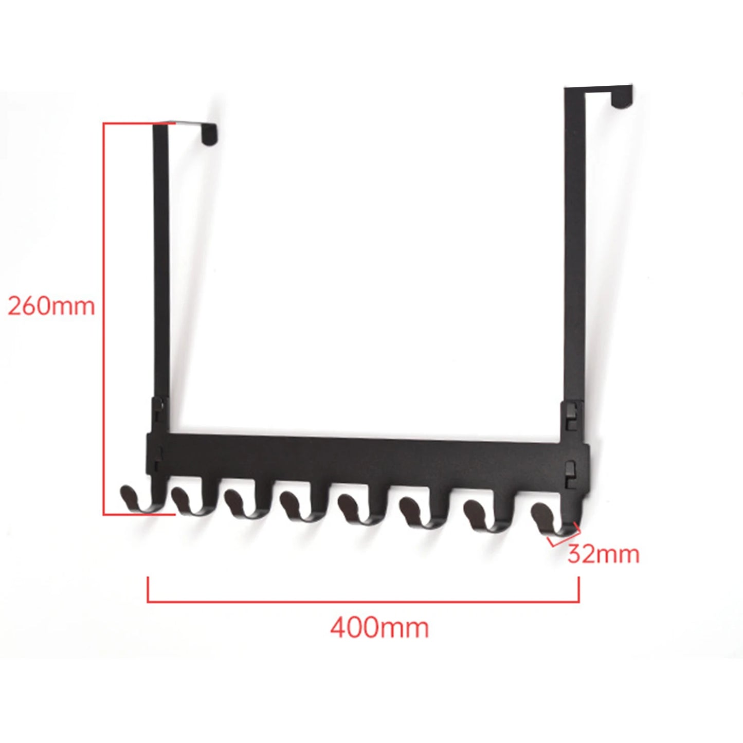 Over-The-Door Hook Organizer - Multi-Hook Rack for Coats, Hats, Towels in Bathroom & Bedroom, Everstock