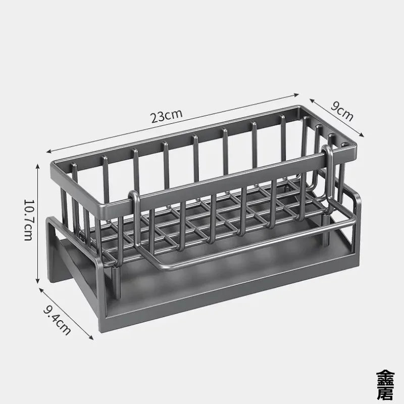 Faucet-Mounted Sink Shelf - No-Drill Spice & Utensil Rack with Drainage for Kitchen Sinks, Everstock