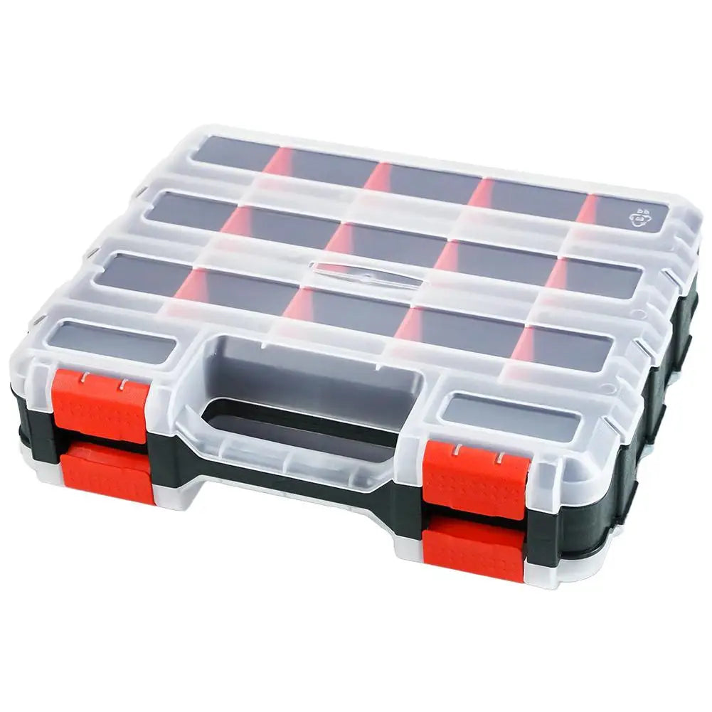 Hardware Storage Organizer Box - 34 Compartments with Dividers for Screws, Nuts & Bolts, Everstock