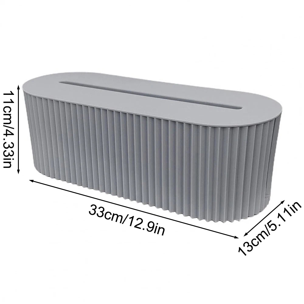 Socket & Cable Management Box - Household Organizer for Power Strips & Data Cables, Everstock