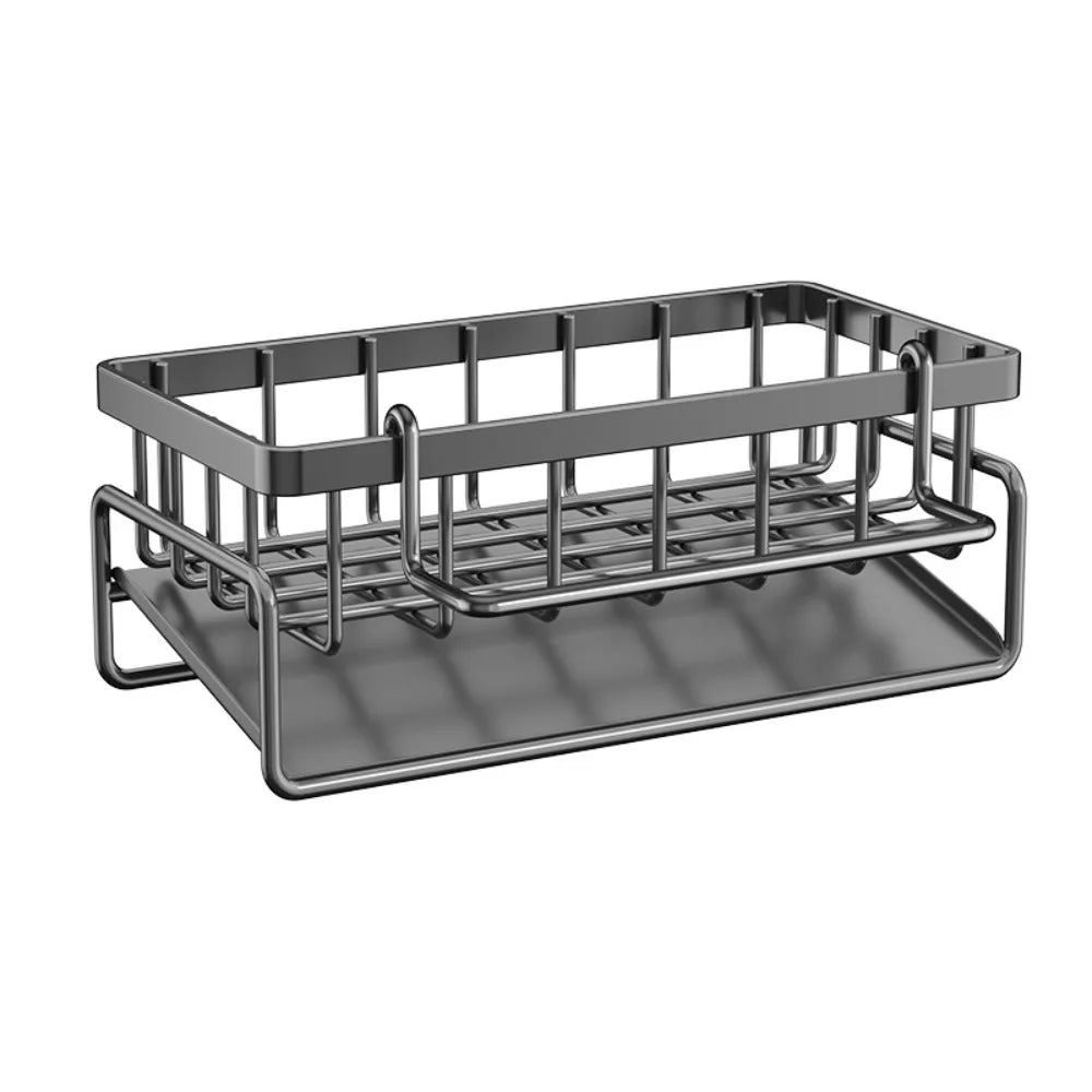 Tap-Mounted Spice Shelf - No-Drill Sink Organizer with Drainage Rack for Kitchen Essentials, Everstock