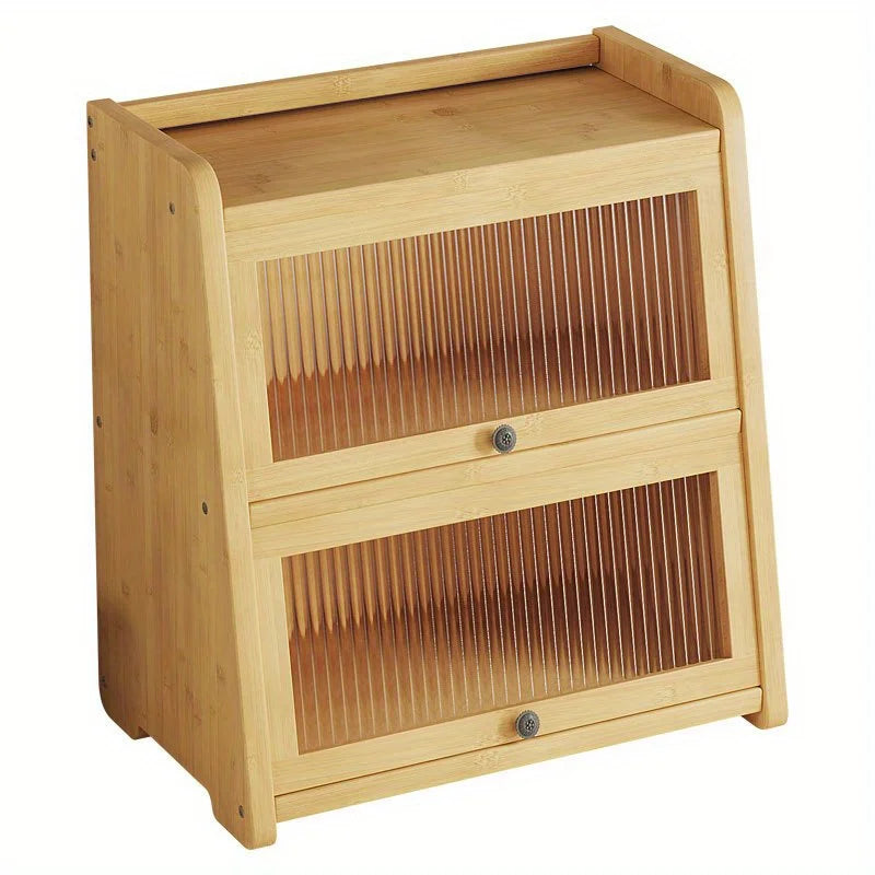 Corner Shelf Organizer - 3-Tier Wooden Countertop Rack for Spices, Pantry & Kitchen Storage, Everstock